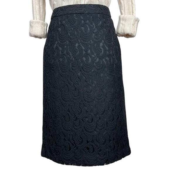NWOT Lord & Taylor  lace covered pencil skirt - Picture 1 of 8